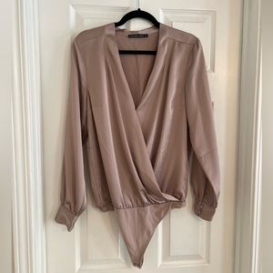 Abercrombie Satin Top Bodysuit